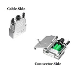 CompuCablePlusUSA.com DB15 Female Solderless Type Shielded Metal Hood Solderless Breakout Connector RS232 D-SUB Serial Adapter (DB15, Female).