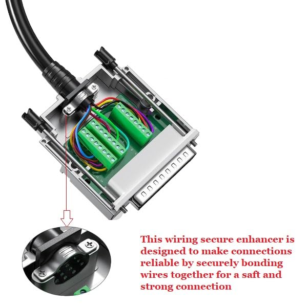 CompuCablePlusUSA.com DB25 Male Solderless Type Shielded Metal Hood Solderless Breakout Connector RS232 D-SUB Serial Adapter (DB25, Male)