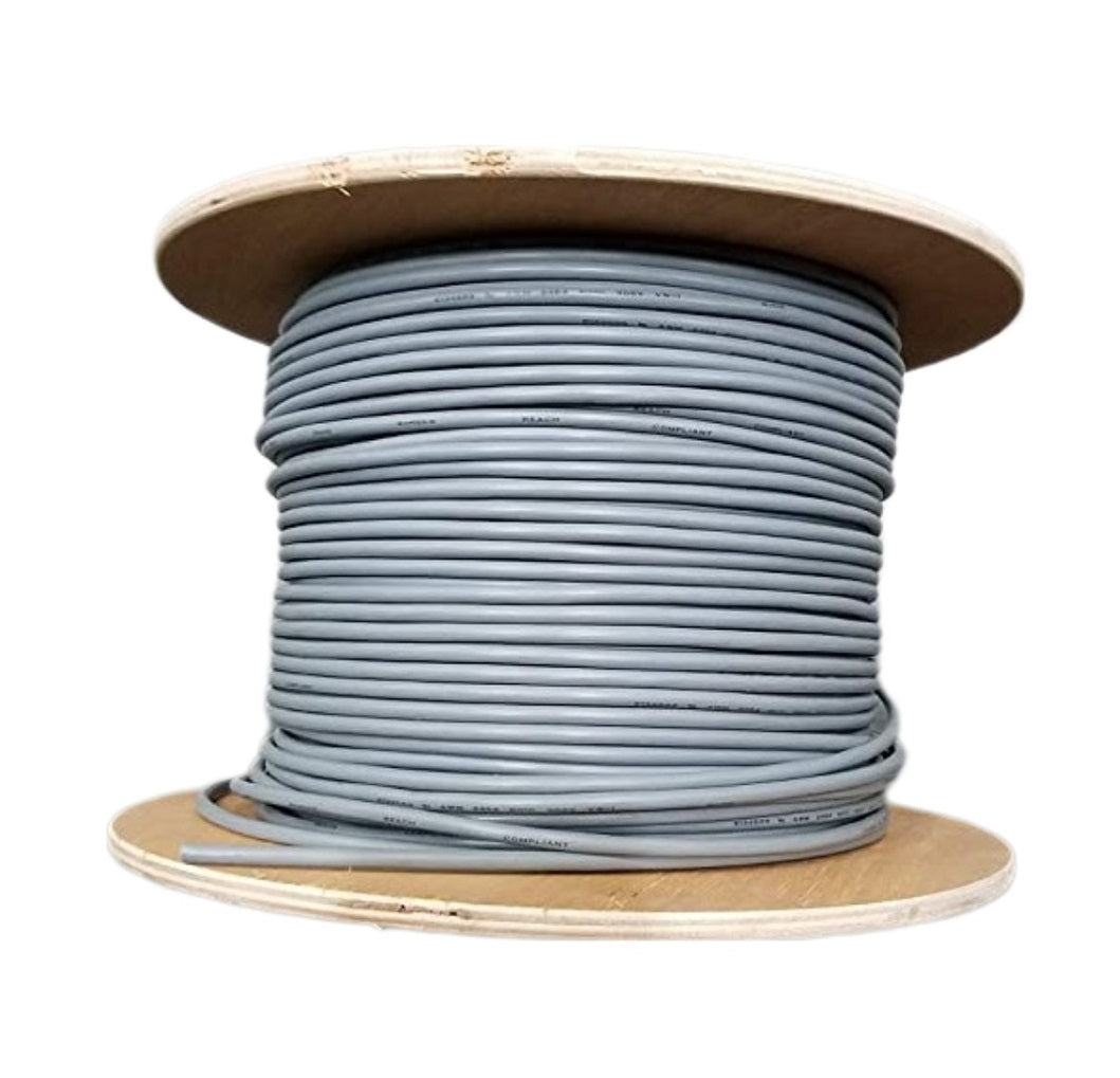 CompuCablePlusUSA.com Computer Cable, 25 Conductor W/Drain, ST-26 AWG Mylar Shield adn Stranded, UL2464, 1000 FT Gray PVC Jacket, Spool, Bulk Cable. 