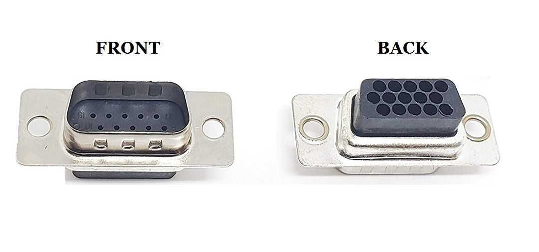 High Density DB15 male crimp connector.