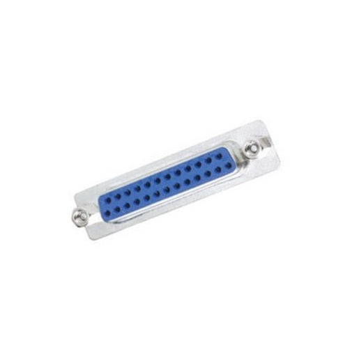DB25 Female Solder Cup Connector With Plastic Hood & Hardware - 25-Pin Serial Port Connector